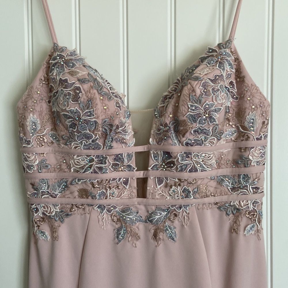 Cache prom dress, blush color, size 10.